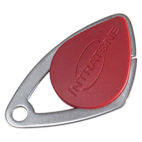 Badge inox gravé Rouge