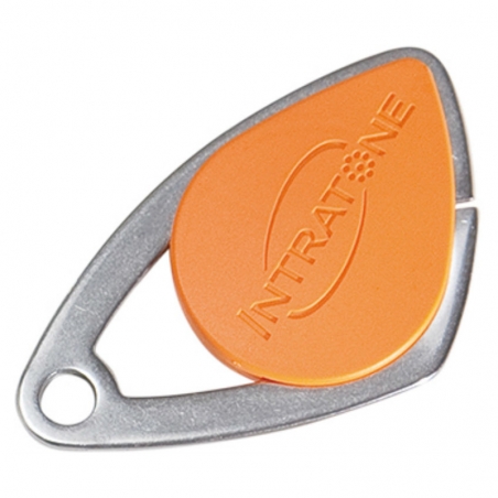 Badge inox gravé Orange