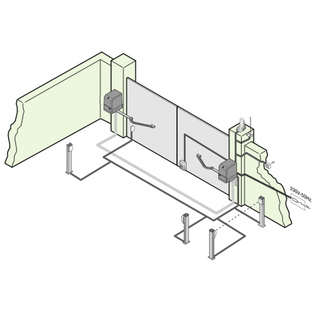 Kit bras articulés 24v