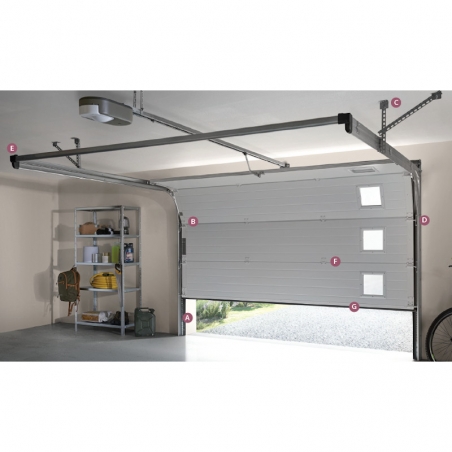 Ressort pour porte de garage sectionnelle - Type D