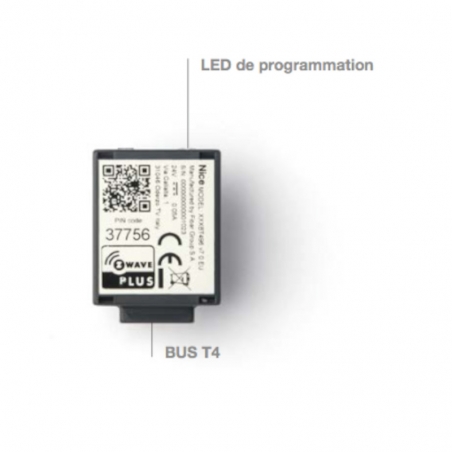 INTERFACE Z WAVE  GESTION DES AUTOMATISMES NICE VIA PASSERELLE Z WAVE