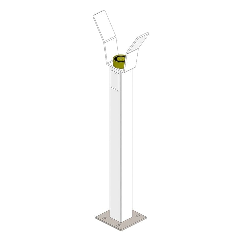 Barrière LBA86 - Avec lisse 4 m et support avec ventouse magnétique Barrière LBA86 - Avec lisse 4 m et support avec ventouse magnétique